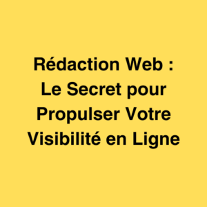 Rédaction Web